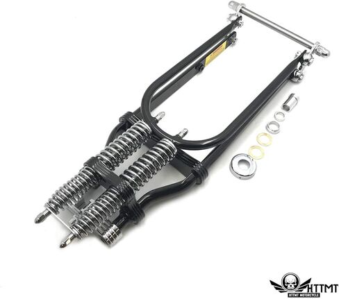 Httmt- Black 26 "- 4" Over Stock Springer Front End W/Handlebar Adapter متوافق مع العرف in Kuwait