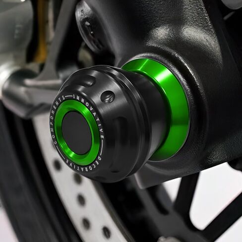 انزلاقات المحور الأمامي للدراجات النارية لـ Z1000SX / NINJA 1000SX 2010-2024 لوحة تحطم شوكة المحور الأمامي Z1000 SX Ninja 1000 SX (الأخضر) in Kuwait