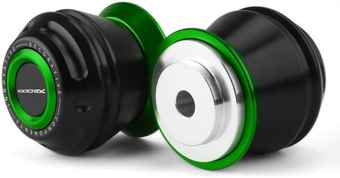 انزلاقات المحور الأمامي للدراجات النارية لـ Z1000SX / NINJA 1000SX 2010-2024 لوحة تحطم شوكة المحور الأمامي Z1000 SX Ninja 1000 SX (الأخضر) in Kuwait