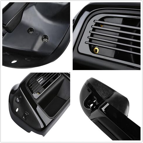 XFMT Motorcycle Fairing Lowers Vivid Black Air-Cooled Lower Vented Leg For 2014-2024 Harley Touring Road King Street Glide Road Glide Electra Glide in Saudi Arabia