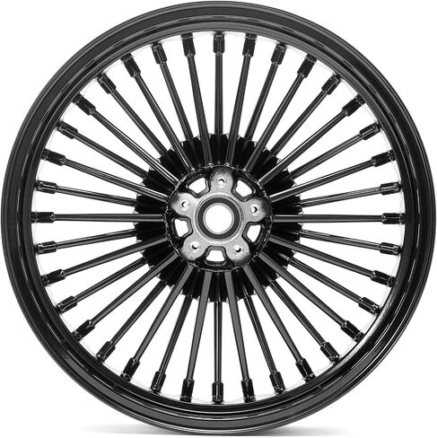 TOFR 16x3.5 16x3.5 Front Rear Rims Wheels Fat Spokes For Harley Touring Road King FLHR Electra Glide FLHT Street Glide FLHX Road Glide FLTR 2000-2008 01 02 03 04 05 06 07 W/ 11.5" Black Brake Rotors in Kuwait