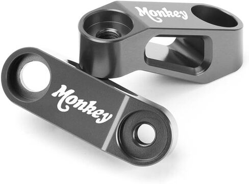 Compatible with Monkey 125 / Z125 Any year Motorcycle Rearview Mirror Risers Extenders monkey 125 Accessories (black) in Saudi Arabia