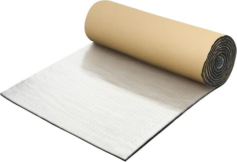 X AUTOHAUX 197mil 5mm 1.62sqft Car Sound Deadening Mat Aluminum Foil Foam Heat Shield Material Universal for Hood Boat Engine Cover 19.69"x11.81" in Saudi Arabia