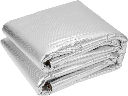 X AUTOHAUX 197mil 5mm 1.62sqft Car Sound Deadening Mat Aluminum Foil Foam Heat Shield Material Universal for Hood Boat Engine Cover 19.69"x11.81" in Saudi Arabia