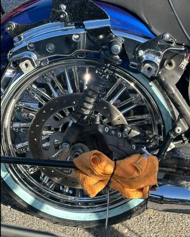 TOFR 16 inch Chrome Rear Wheel Rim 36 Fat King Spokes Tubeless For Harley Touring 2009-2023 FLHR FLHRXS Road King FLHXS Street Glide Special FLTRK Road Glide FLHT FLHTC FLHTCU Electra Glide in Kuwait