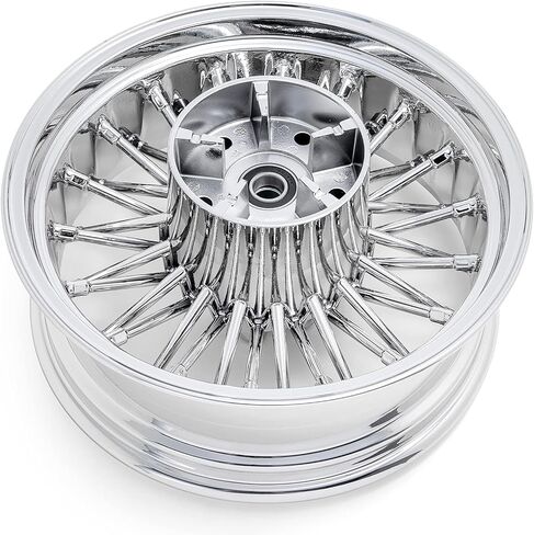TOFR 16 inch Chrome Rear Wheel Rim 36 Fat King Spokes Tubeless For Harley Touring 2009-2023 FLHR FLHRXS Road King FLHXS Street Glide Special FLTRK Road Glide FLHT FLHTC FLHTCU Electra Glide in Kuwait