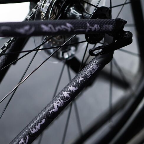 CNC Road/Gravel Bike Frame Protection kit,20Pcs Total Bike Frame Protector Sticker-Frame Guard Tape Wrap Film for Top/Down Tube,Seatstays,Chainstay,Cable Wear,Protects Bike from Scratches and Dings. in Kuwait