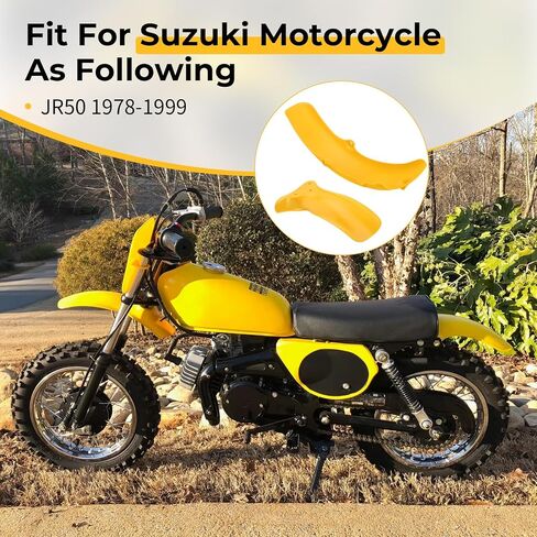 M Mati Front & الخلفي مجموعة Mudguard الأصفر لـ Suzuki JR50 1978-1999 53111-04420-25Y 63111-04411-25Y in Saudi Arabia