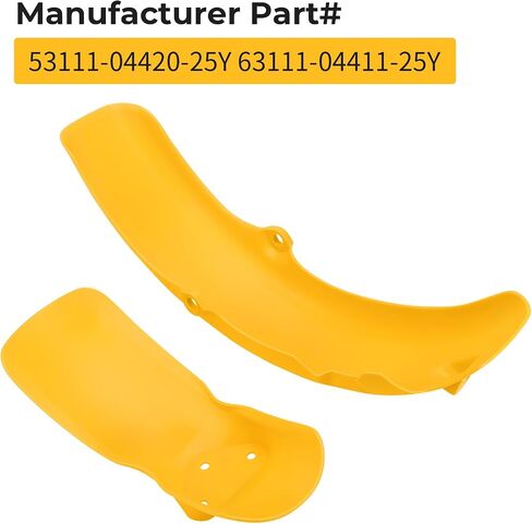 M Mati Front & الخلفي مجموعة Mudguard الأصفر لـ Suzuki JR50 1978-1999 53111-04420-25Y 63111-04411-25Y in Saudi Arabia