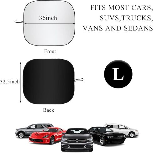 قطعتان من مظلة الشمس للزجاج الأمامي للسيارة، 31 × 28 بوصة واقية من الشمس السميكة للزجاج الأمامي للسيارة، مظلات قماش مطلية بالفضة تحجب الشمس، ملحقات السيارة العالمية in Kuwait