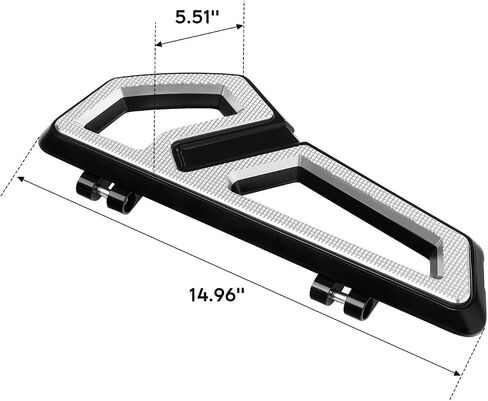 TCT-MOTORPARTS Streamline Passenger Footboard Floor Board Fit For 1993-2025 Harley Touring Models Road King FLHR Street Electra Glide Ultra Classic FLHTCU FLHTK Black in Saudi Arabia