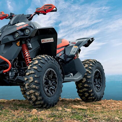 HALBERD ATV Tires, 24x8-12 & 24x10-11 6PR 24x8x12 24x10x11 All Terrain ATV UTV Off-Road Tires for 04-17 Honda Fourtrax Rancher TRX400 420(Set of 4, Tubeless) in Saudi Arabia