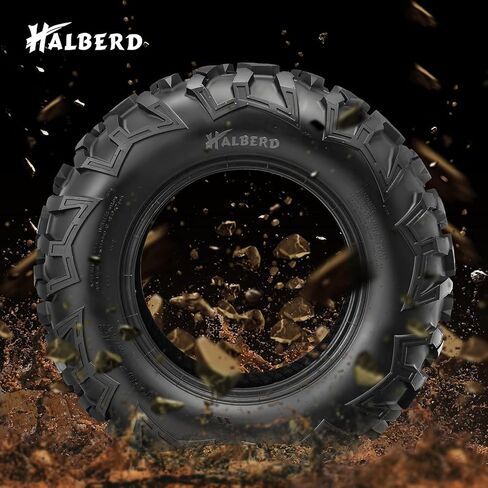 HALBERD ATV Tires, 24x8-12 & 24x10-11 6PR 24x8x12 24x10x11 All Terrain ATV UTV Off-Road Tires for 04-17 Honda Fourtrax Rancher TRX400 420(Set of 4, Tubeless) in Saudi Arabia