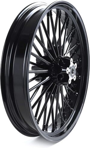 TOFR 21inch 16inch Chrome Front Rear Wheels Rims Tubeless Fat King Spokes For Harley Touring 2009-2023 FLHR FLHRC Road King FLHX Street Glide FLTR Road Glide FLHT Electra Glide FLHTK Ultra Limited in Kuwait