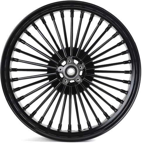 TOFR 21inch 16inch Chrome Front Rear Wheels Rims Tubeless Fat King Spokes For Harley Touring 2009-2023 FLHR FLHRC Road King FLHX Street Glide FLTR Road Glide FLHT Electra Glide FLHTK Ultra Limited in Kuwait