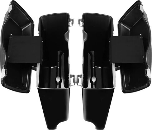 TCT-MOTORPARTS 5" Stretched Saddlebags & CVO Rear Fender For Harley Touring 2014-2023 FLT, FLHT, FLHTCU, Road King, Road Glide, Street Glide, Electra Glide, Ultra-Classic Vivid Black in Kuwait