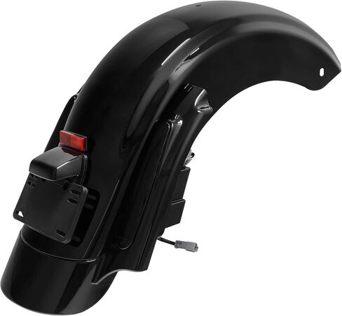 TCT-MOTORPARTS 5" Stretched Saddlebags & CVO Rear Fender For Harley Touring 2014-2023 FLT, FLHT, FLHTCU, Road King, Road Glide, Street Glide, Electra Glide, Ultra-Classic Vivid Black in Kuwait