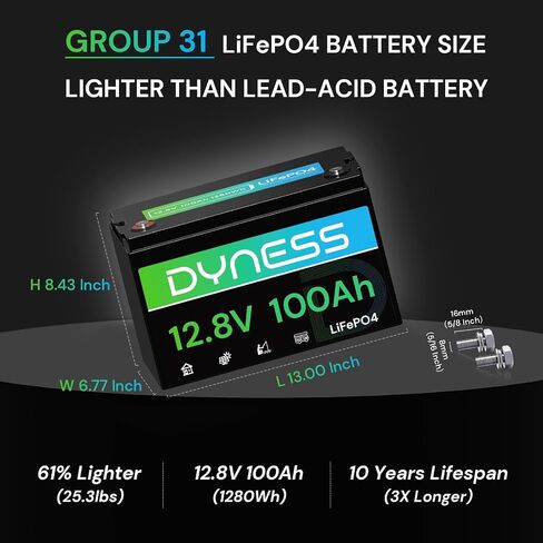 12V 100AH LIFEPO4 Lithium Lithium Battery (2 Pack) BCI Group 31 مع حماية منخفضة الإيقاع ، وخلايا خلوية من الدرجة+ 100A BMS ، وبطارية ليثيوم 12 فولت مثالية لنظام RV ، ونظام الطاقة الشمسية ، والشبكة المنزلية ، والطاقة المنزلية in Saudi Arabia