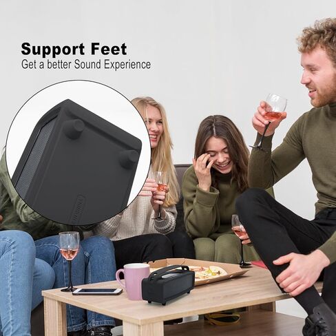 غطاء حافظة من السيليكون من TXEsign لمكبر صوت Bose SoundLink Mini/Mini II المحمول بتقنية البلوتوث، حقيبة واقية لحمل السفر مع مقبض حزام الكتف، قابس مضاد للغبار لـ Bose SoundLink Mini II (أزرق سماوي) in Kuwait