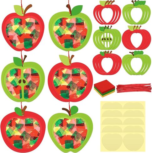 Chiisong 24 Sets Leaf Tissue Sign Fall Craft Kit Maple Leaves Craft Bulk Autumn DIY Maple Craft Kit Harvest Thanksgiving DIY Craft Decorations for Fun Home Actives in Saudi Arabia