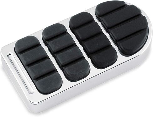 Kuryakyn 8044 Motorcycle Foot Control: Longhorn ISO Brake Pedal Pad for 1984-2019 Harley-Davidson Motorcycles, Chrome, Pack of 1 in Saudi Arabia