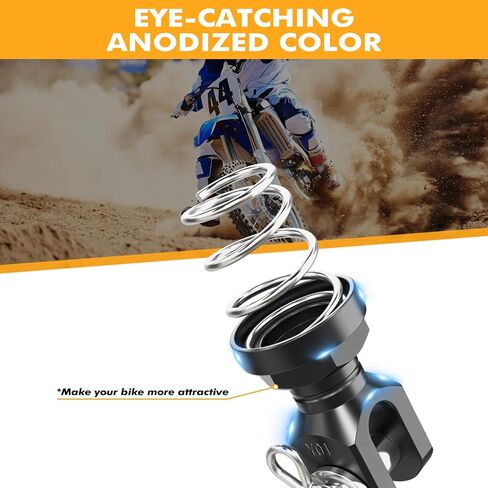 عودة الفرامل الخلفية للدراجات النارية عودة النابض عن الألومنيوم متوافق مع Yamaha YZ250 1999-2024 YZ250 TEAM 2011-2014 YZ250F 2009-2013 YZ250X 2016-2023 YZ450F 2009 ، انظر التوفيق in Saudi Arabia