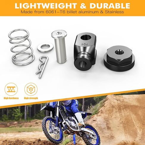 عودة الفرامل الخلفية للدراجات النارية عودة النابض عن الألومنيوم متوافق مع Yamaha YZ250 1999-2024 YZ250 TEAM 2011-2014 YZ250F 2009-2013 YZ250X 2016-2023 YZ450F 2009 ، انظر التوفيق in Saudi Arabia