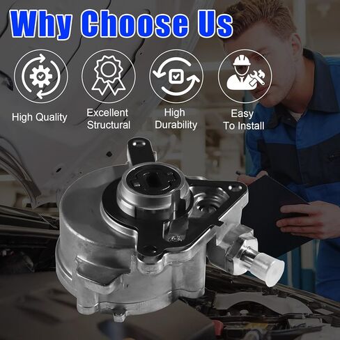 03H145100C Brake Vacuum Pump, For VM Atlas 2018-2020, For Passat 2008-2018 3.6L, For CC 2009-2016 3.6L, For Audi Q7 2008-2010, Replaces OE: 03H145100E in Kuwait