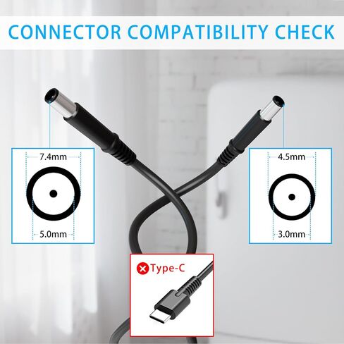 45W 65W Computer Charger Replacement for Dell Inspiron 11 13 14 15 3000 5000 7000 inspiron 3452 3551 3552 3558 3559 5552 5555 5558 5559 5565 5567 5568 5570 5578 P51F P25T P24T P57G laptop power cord in Kuwait