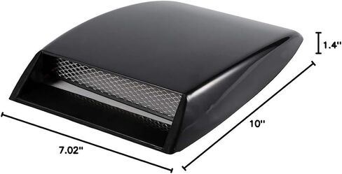Bonnet Vent Cover, Universal Car Decorative Air Intake Scoop Bonnet Vent Sticker Cover Hood (Black) in Saudi Arabia