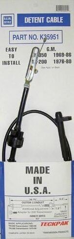 USA GM TH-350 & TH-200 Detent Cable 1976-86 in Saudi Arabia