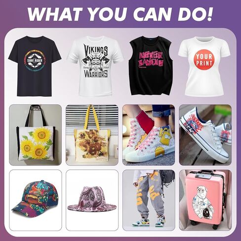 ورق فيلم نقل DTF - A4 (8.4 بوصة × 11.7 بوصة) 25 ورقة غير لامعة على الوجهين، ورق نقل حراري PET لطابعة التسامي، طباعة مباشرة على منسوجات القمصان - من جودورا in Kuwait