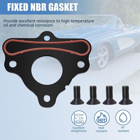 طقم صفيحة من عمود الحدبات مع حشية ومسامير متزايدة متوافقة مع محركات كاديلاك تشيفي GMC بويك هومر بونتياك ساب LS & LT 4.8L 5.3L 5.7L 6.0L 6.2L - استبدل 12589016 in Kuwait