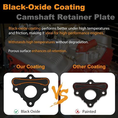 LS Camshaft Retainer Plate Gasket Bolt Kit for Chevy Gen III IV V Engines, 12589016 11561455, Vortec Corvette Cam 4.8L 5.3L 6.0L 6.2L LT1 LT4 LS1 LS2 LS3 in Saudi Arabia