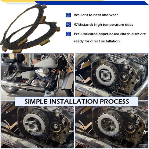 مجموعة حشية القابض والغطاء المتوافقة مع Honda VT750C VT750CD Shadow Ace 750 1998-2003 in Saudi Arabia
