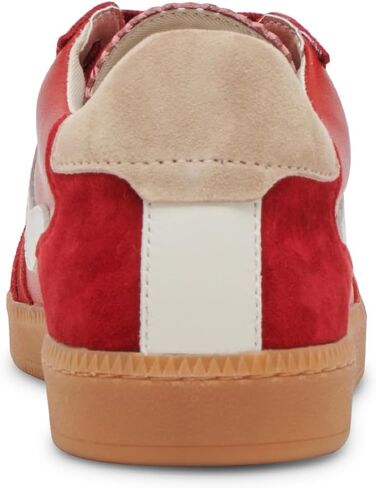 Dolce Vita Women's NOTICE Sneaker, CRIMSON SUEDE, 6.5 in Saudi Arabia