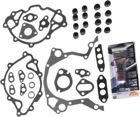 مجموعة طوقا كاملة المحرك مجموعة W/SEAL SILICONE FOR FORD 260 289 302 1963-1982 FORD 302 FULL GASKET SET FOTS FORD 302 V8 2 قطعة ختم خلفي 1968-1982 P/N F302-4 4.3L 4.7L 5L V8 in Kuwait