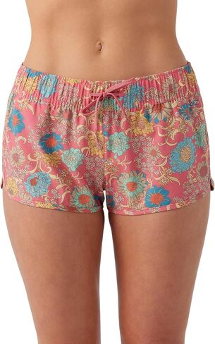 O'NEILL Womens Swim Laney 2 Printed Stretch Board Elastic Waist Shorts, Multi Colored, M in Saudi Arabia