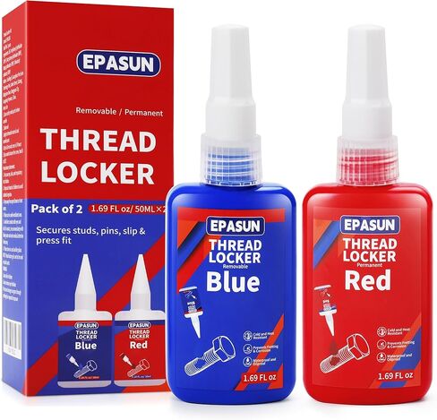 50 مل من Threadlocker Blue 243، قفل خيط متوسط ​​القوة محكم للصواميل والمسامير والمثبتات والمعادن لمنع الارتخاء والتآكل in Kuwait