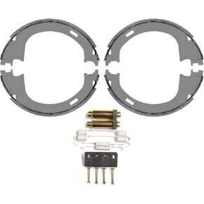 Replacement Parts For Ford F150 1998 1999 2000 2001 2002 2003 2004 2005 2006 2007 2008 6 Lugs Rear Parking Emergency Brake Shoes with Mounting Hardware Springs
