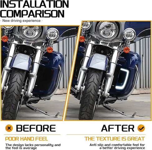Lower Fairing Grill Light LED Turn Signal Running Light Fit for Harley Road Glide Street Glide Electra Glide Ultra Limited 2014-2023 Smoke in Saudi Arabia