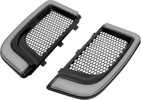 Lower Fairing Grill Light LED Turn Signal Running Light Fit for Harley Road Glide Street Glide Electra Glide Ultra Limited 2014-2023 Smoke in Saudi Arabia