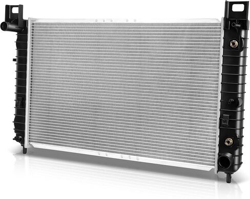 Auto Dynasty Radiator Compatible with 1999-2006 Silverado Sierra Yukon Tahoe Suburban 4.3L 4.8L 5.3L AT, DPI 2334 Factory Style 1-Row Cooling Radiator, 28-1/4" W X 18-11/16" H X 1" D in Kuwait