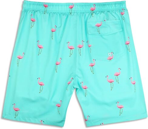 MILANKERR بدلات استحمام رجالي سروال سباحة رجالي مقاس 7 بوصات سروال ركوب الأمواج للرجال مع بطانة مضغوطة مقاس 32 34 مقاس سمكة خضراء حادة متوسط in Kuwait