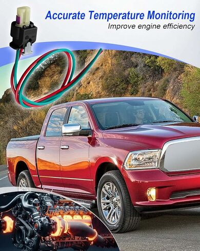 Air Charge Temperature Sensor & Connector Pigtail Harness Fit for Chrysler 200 Dodge Jeep RAM 2011-2017 Replace 5149182AA, 5149182AB in Saudi Arabia