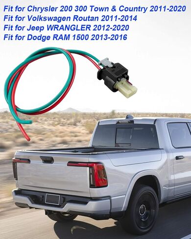 Air Charge Temperature Sensor & Connector Pigtail Harness Fit for Chrysler 200 Dodge Jeep RAM 2011-2017 Replace 5149182AA, 5149182AB in Saudi Arabia