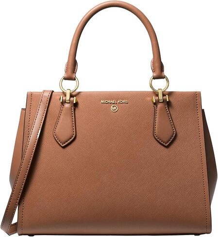 Michael Kors Marilyn Medium Satchel, Vanilla/Luggage in Saudi Arabia