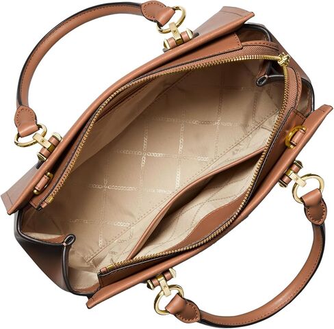 Michael Kors Marilyn Medium Satchel, Vanilla/Luggage in Saudi Arabia