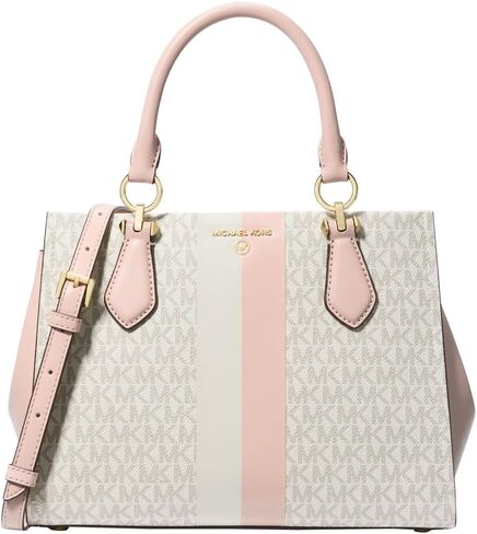 Michael Kors Marilyn Medium Satchel, Vanilla/Luggage in Saudi Arabia