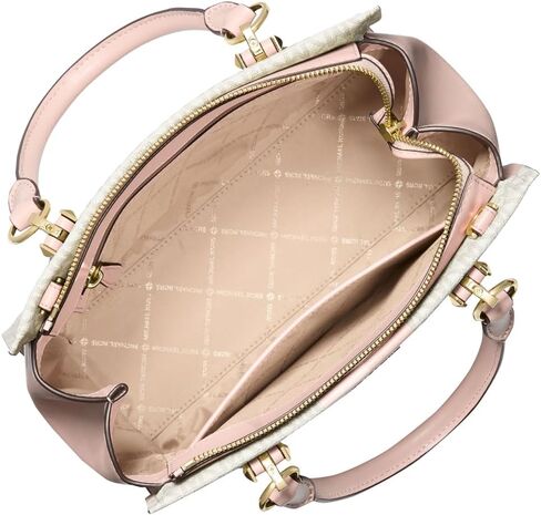Michael Kors Marilyn Medium Satchel, Vanilla/Luggage in Saudi Arabia